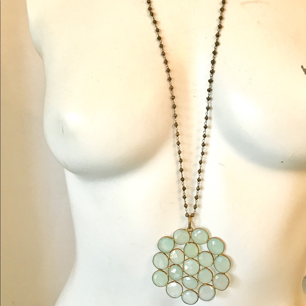Chalcedony Pendant Necklace